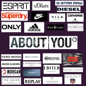 www. ABOUT YOU.com -  Mix multibrands  , 65 % - 1 grade, 35 % - defect - 125 kg