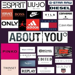 www. ABOUT YOU.com -  Mix multibrands  , 65 % - 1 grade, 35 % - defect - 125 kg