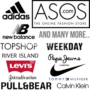 Well-known on-line store - ex  ASOS - Mix multibrands UK- British high - street brands - 9 kg - 1GRADE (NEW)  